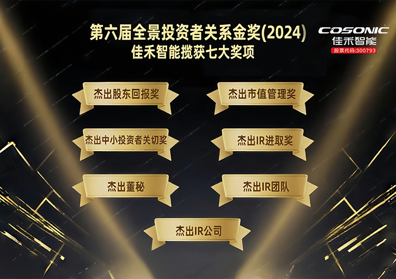 Z6尊龙凯时智能揽获第六届全景投资者关系金奖(2024)七大奖项！